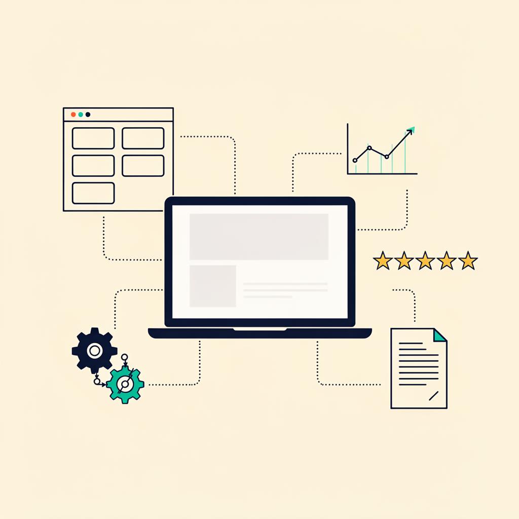 Website, CRM, automation, analytics and reviews working together as one growth system